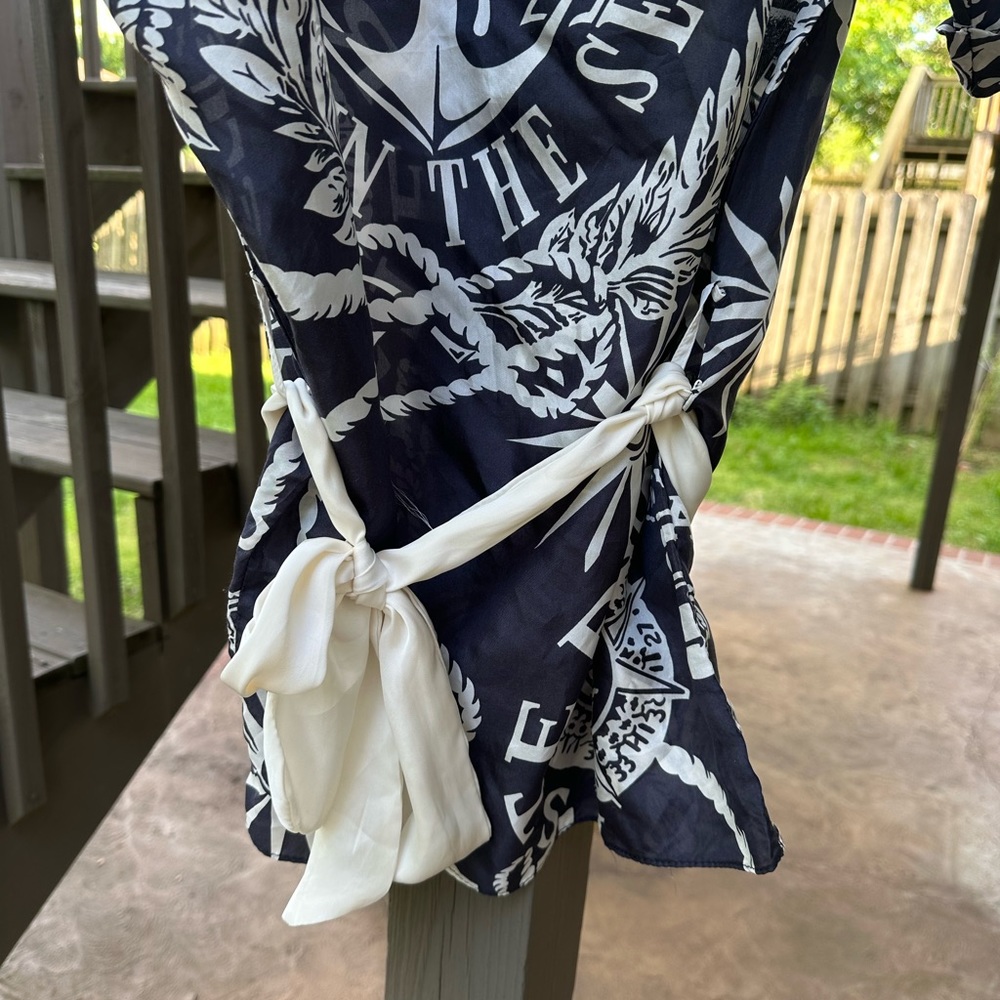 Zara silky oversized tunic beach